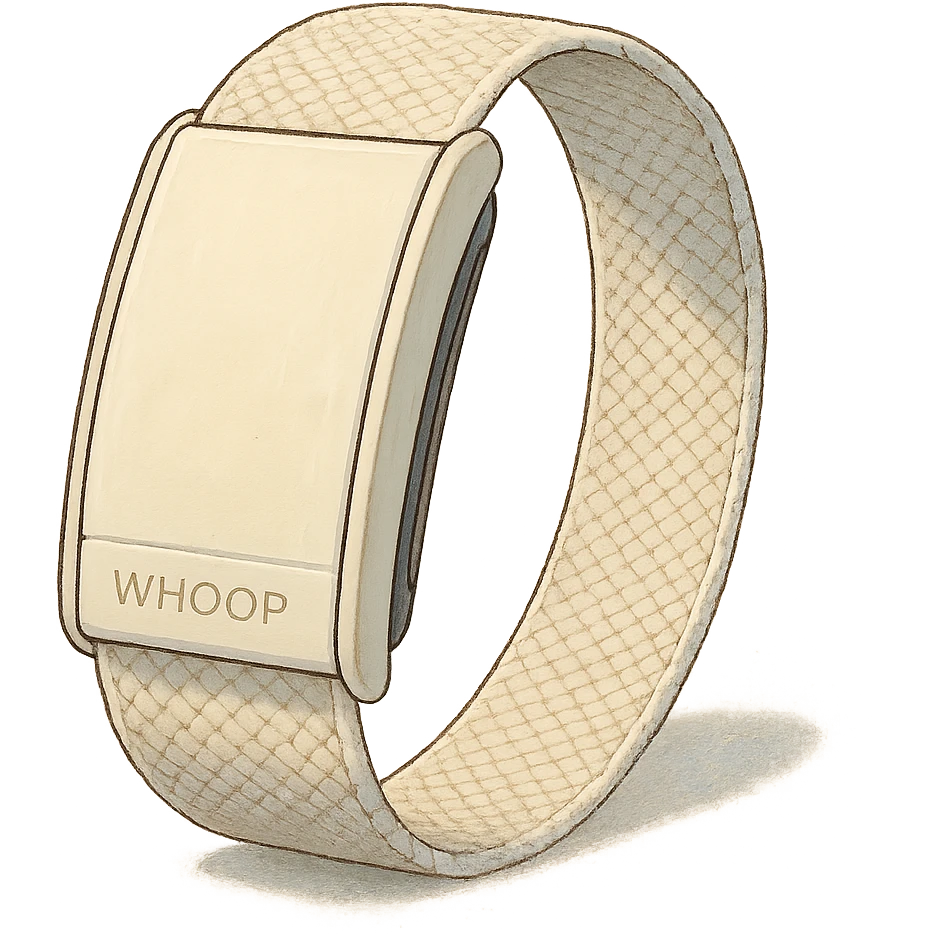 ghibli style white Whoop band bracelet emoji
