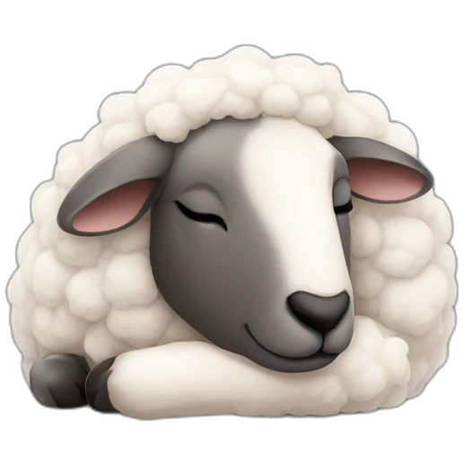 sheep sleep emoji