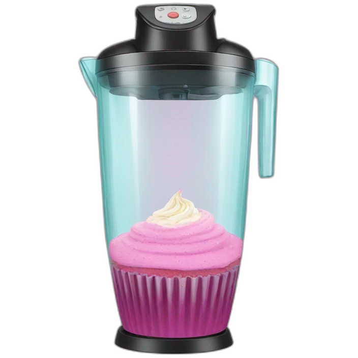 cupcake in a blender emoji