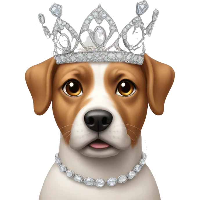 dog in a tiara emoji