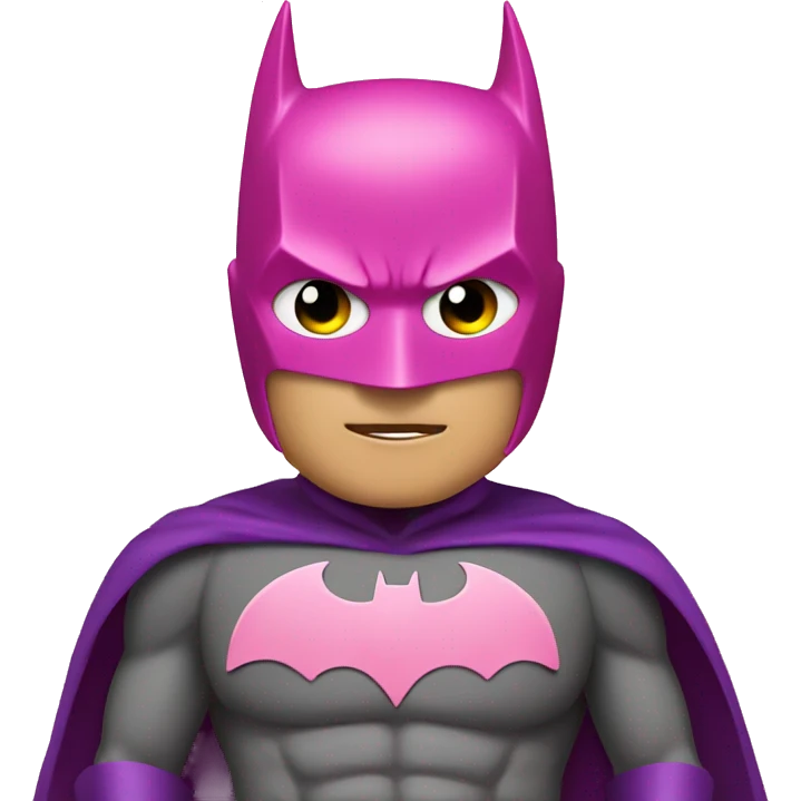 Batman in pink  emoji