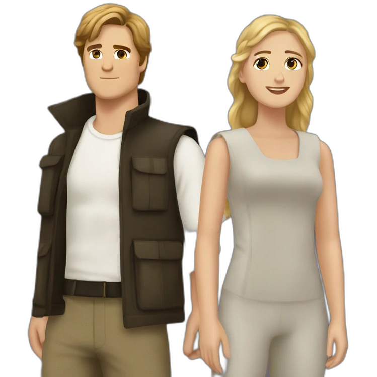 peeta mellark and katniss everdeen emoji