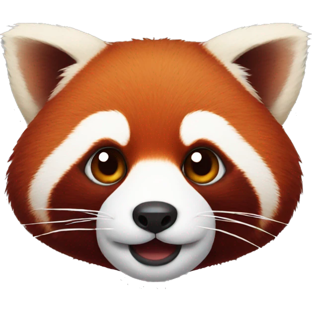 Red panda face emoji