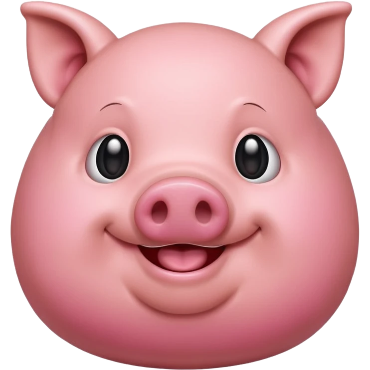 make a emoji of a fat cartoon pig emoji