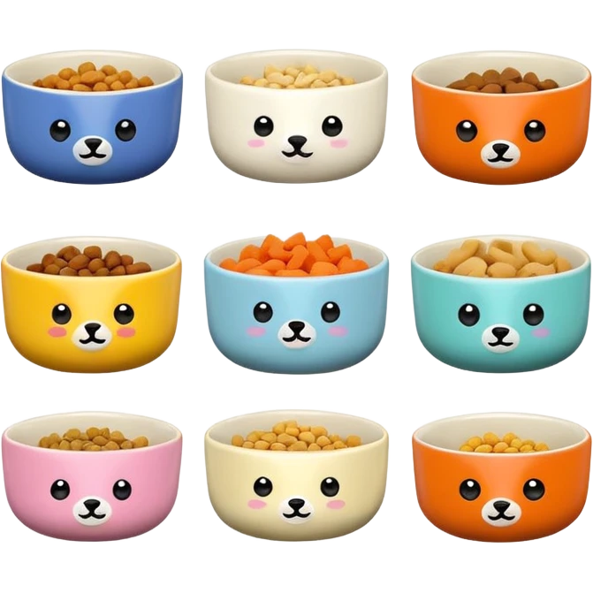 animal food bowls emoji
