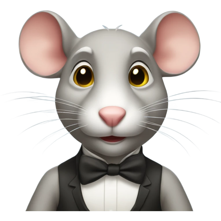 A rich rat emoji