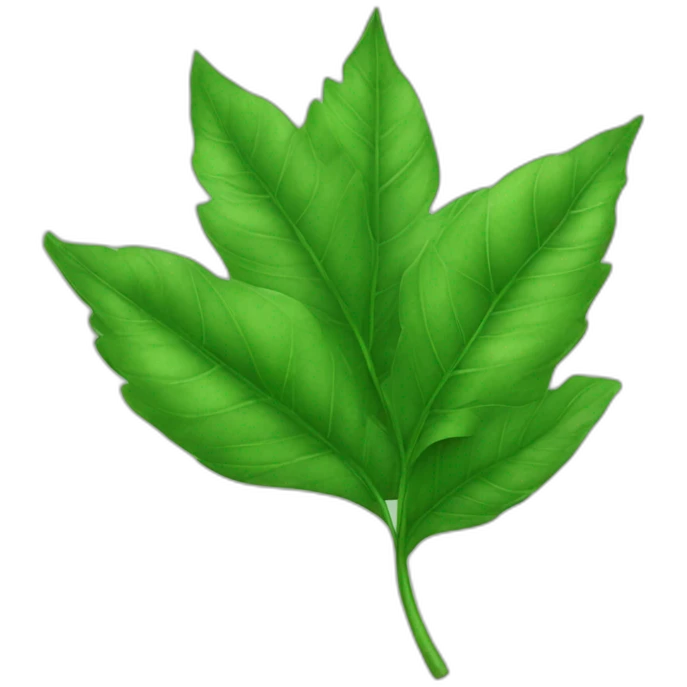 feuilles verte emoji