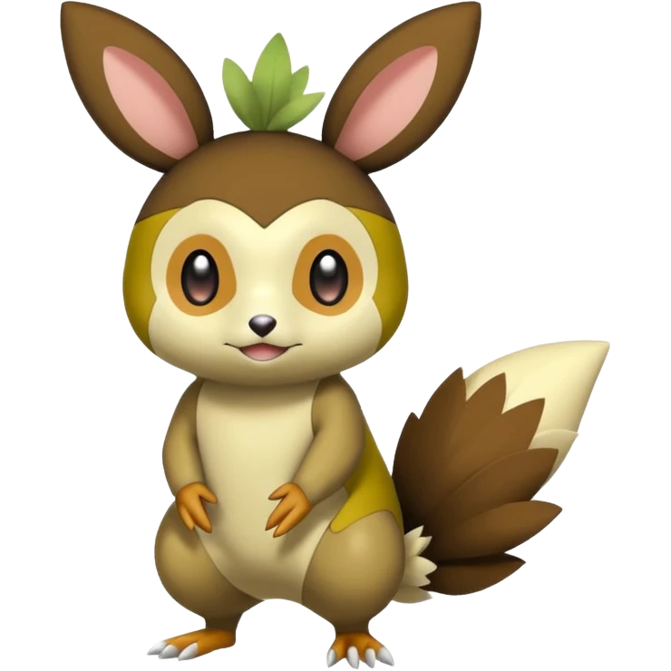 Chespin-Emolga-Pachirisu-Cacomistl-Fakemon-hybrid-creature (full body) emoji