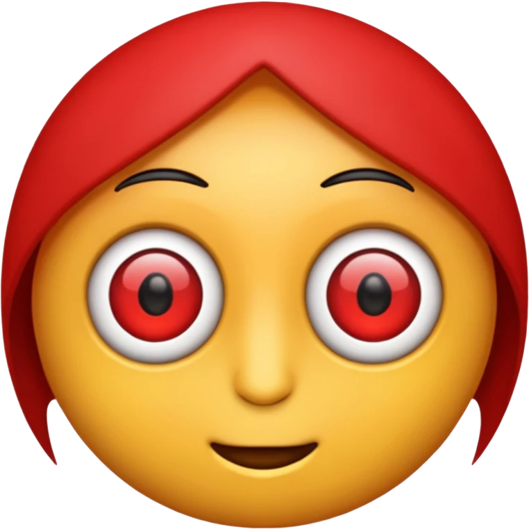 Genera un emoji de ojos rojos para copiar emoji