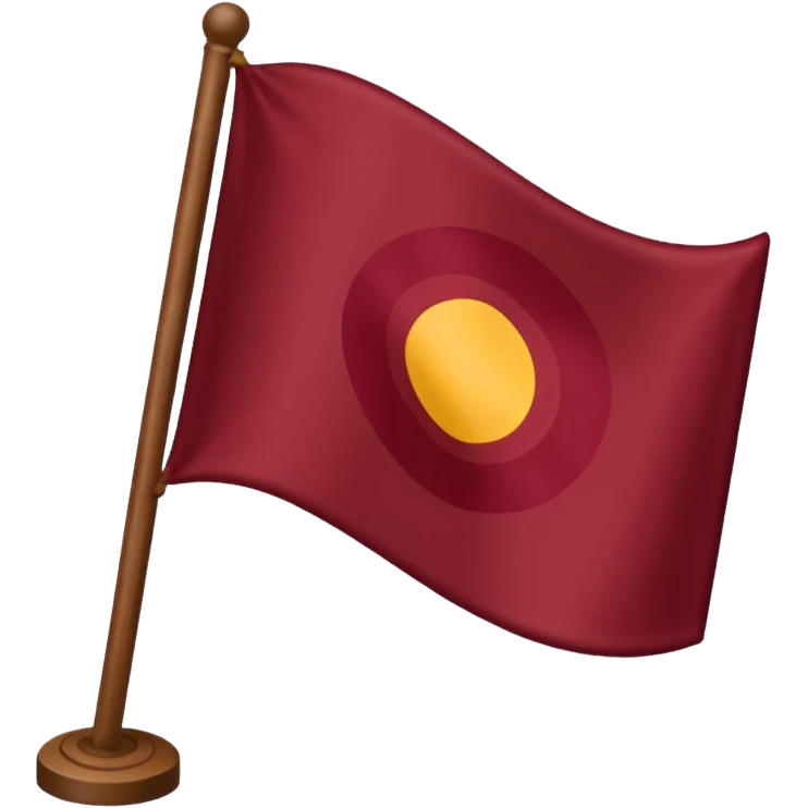 Bandera color vino sin detalles emoji