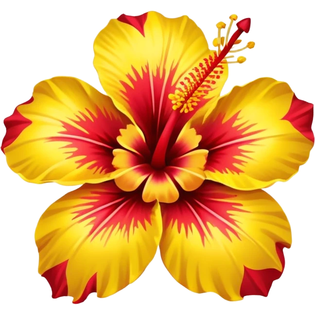 Sun with hibiscus flower emoji