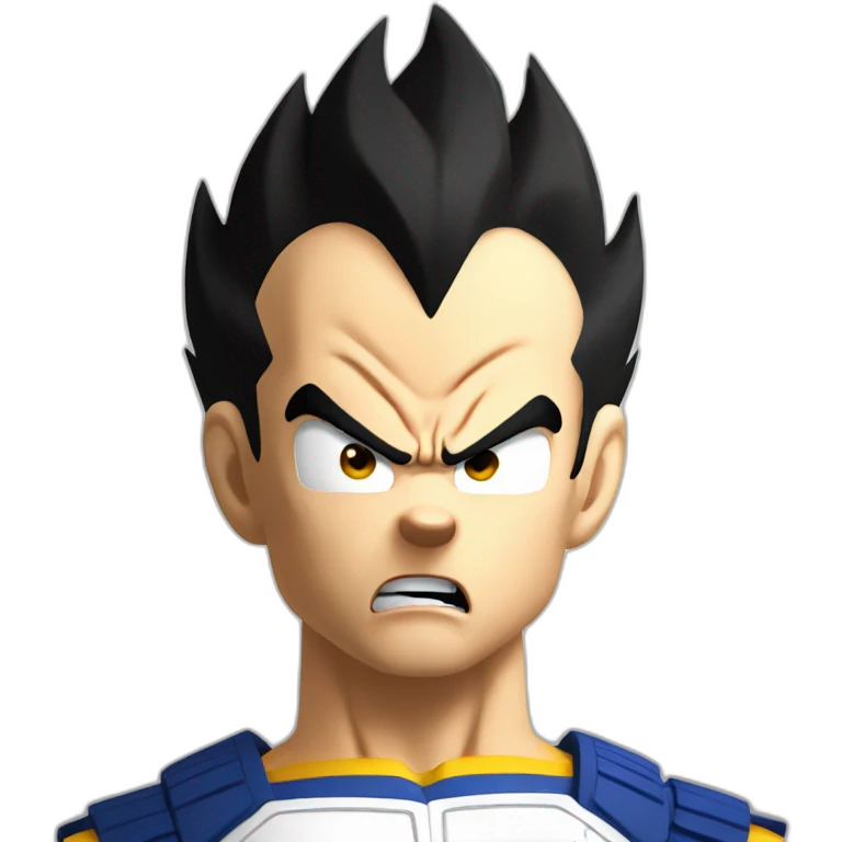 Vegeta shocked emoji