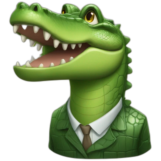 Un crocodile emoji