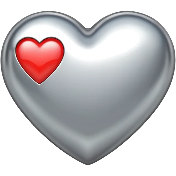 Chrome heart emoji