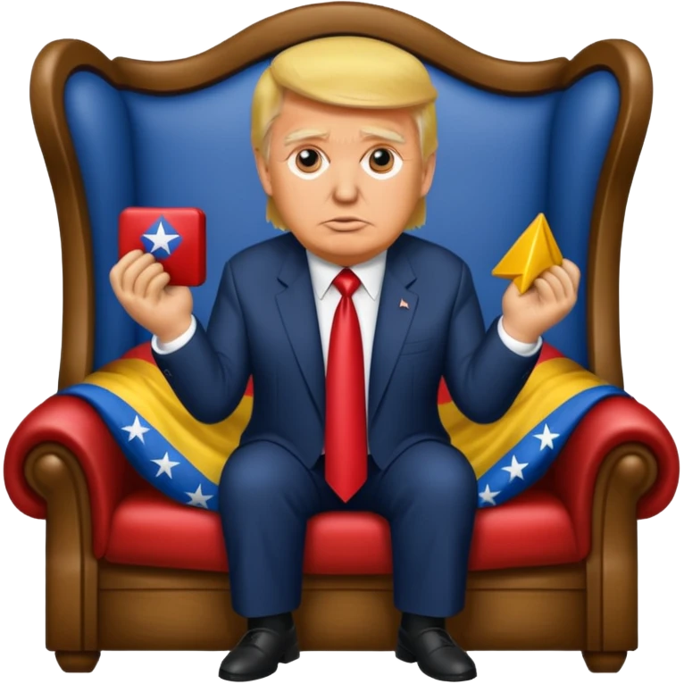 Trump qui kidnappe El président du Venezuela emoji