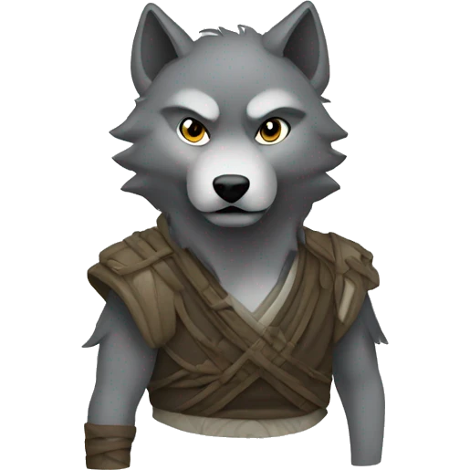 wolf in ninja mode emoji