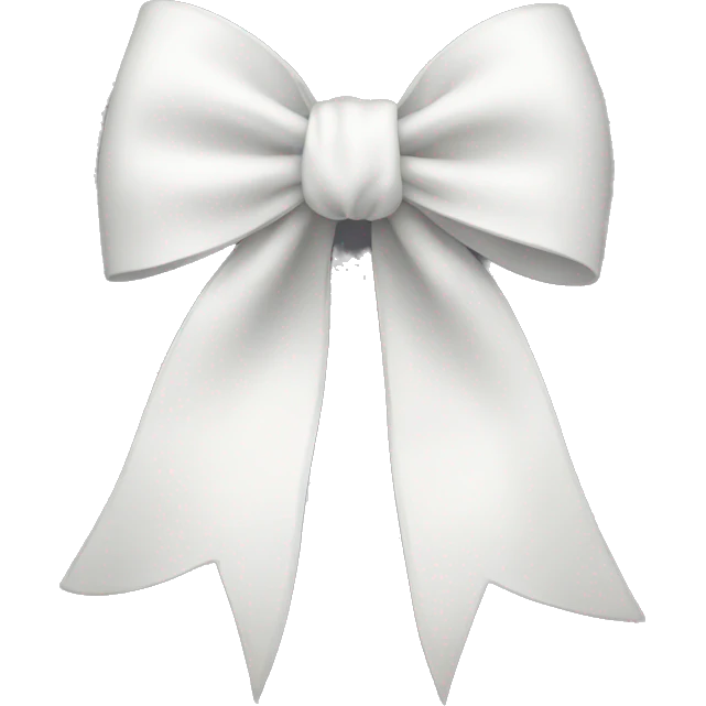 White bow  emoji