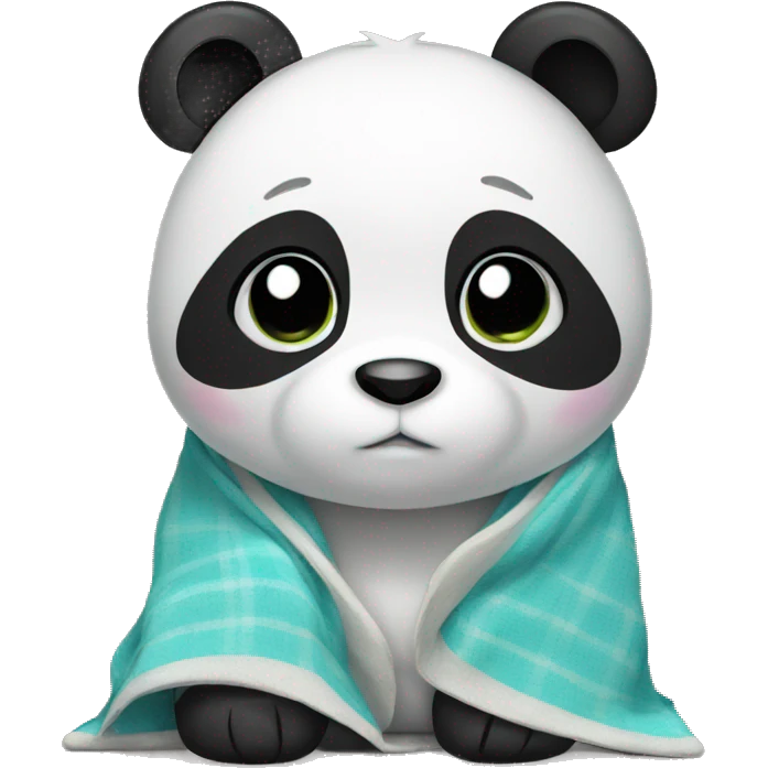 Panda with blanket  emoji