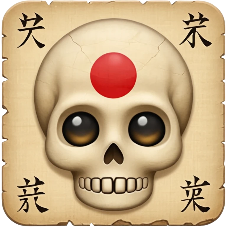 papyrus, japanese text on it emoji