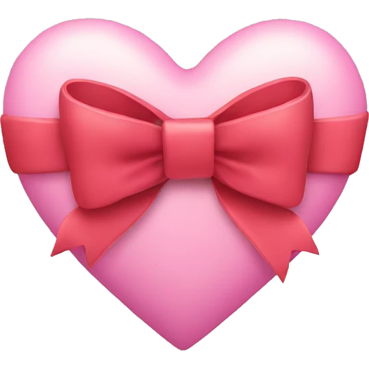 Heart with bow emoji