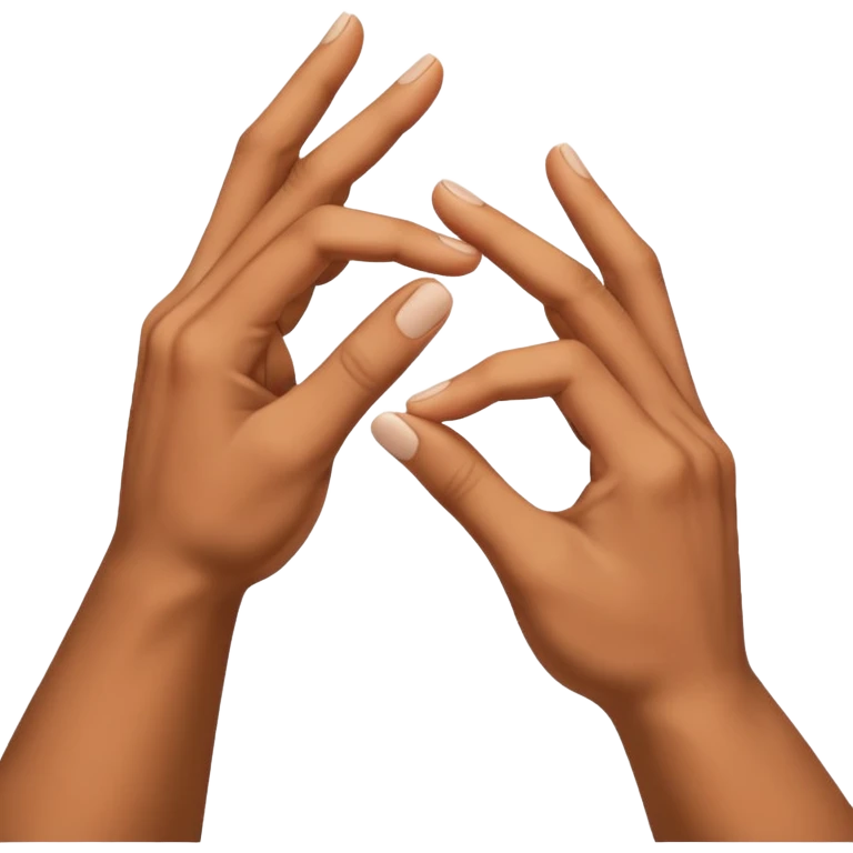 two hands reaching for each other (as in the picture of the creation of Adam) emoji