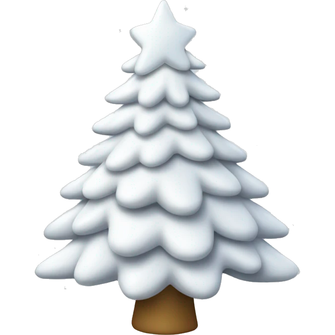 White Christmas tree  emoji