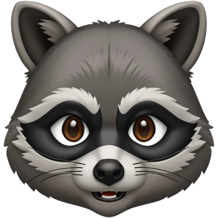 Annoyed raccoon emoji