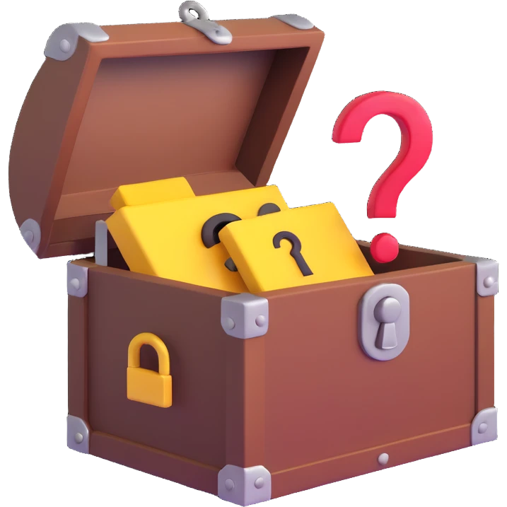 locked chest with a question mark emoji