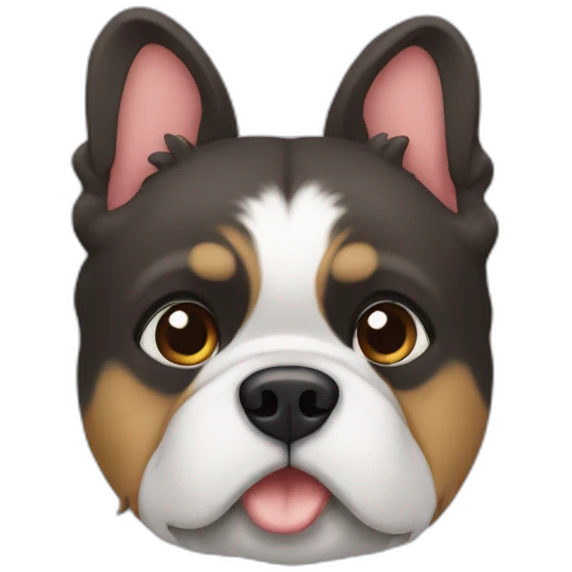 Boston terier heart emoji