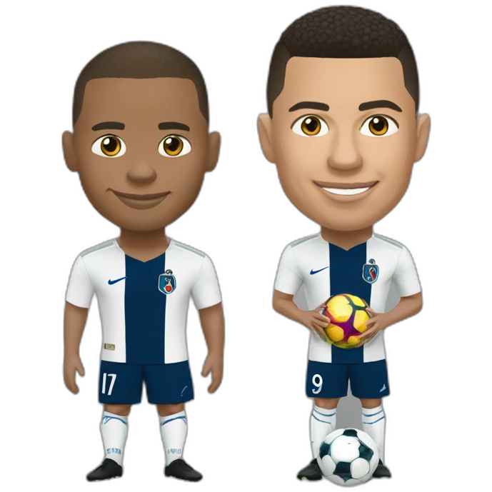 Mbappé et Ronaldo emoji