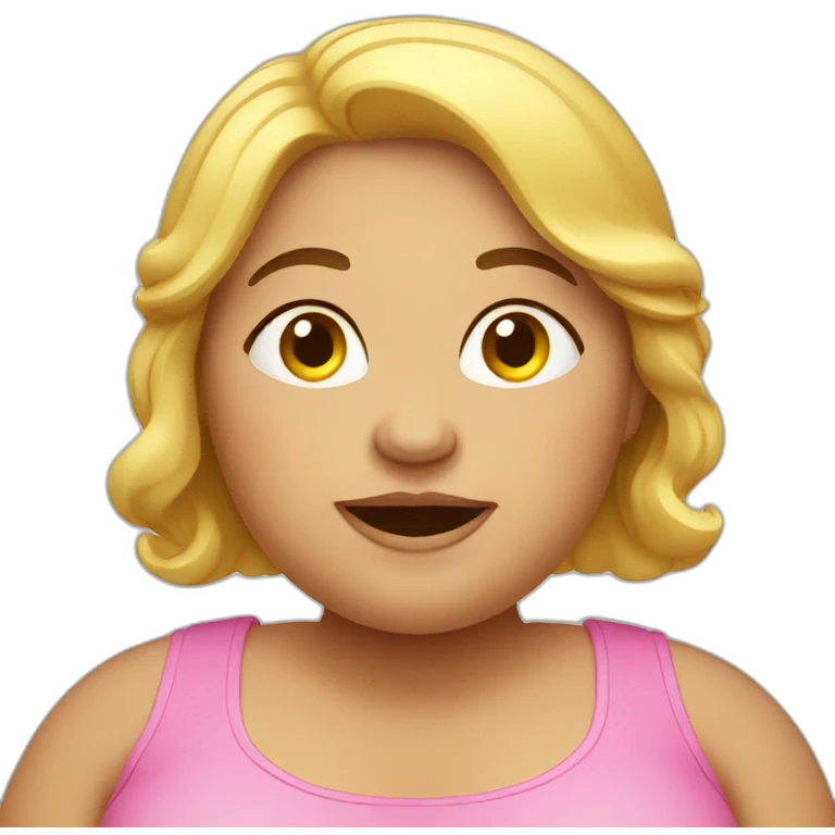 Overweight woman emoji