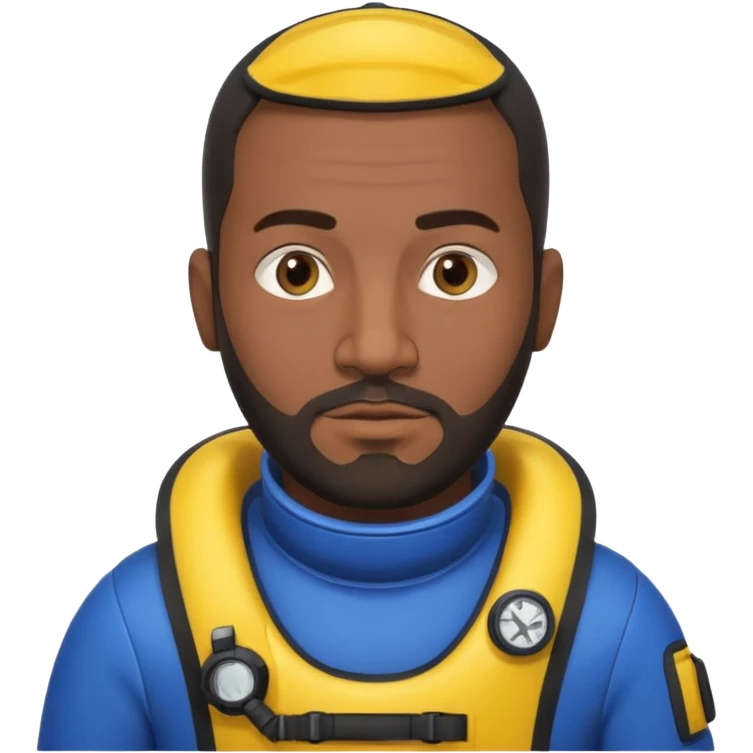 Moroccan Male 38, dark hair, short beard, slightly overweight, scuba diving emoji