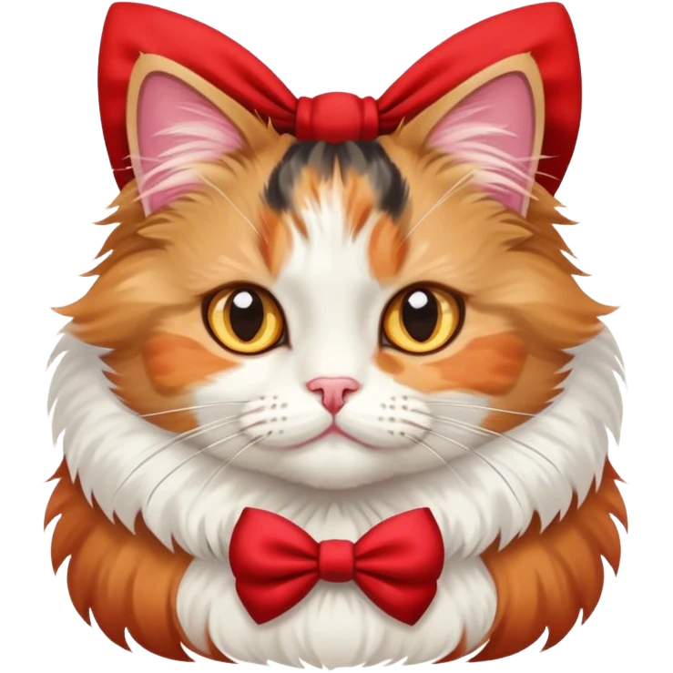 Cat with a bow emoji