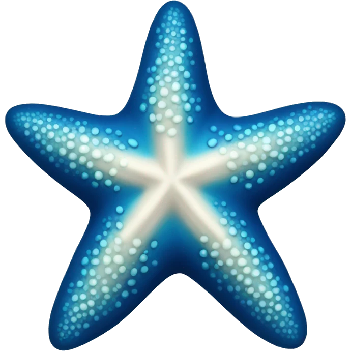 symmetry blue starfish  emoji