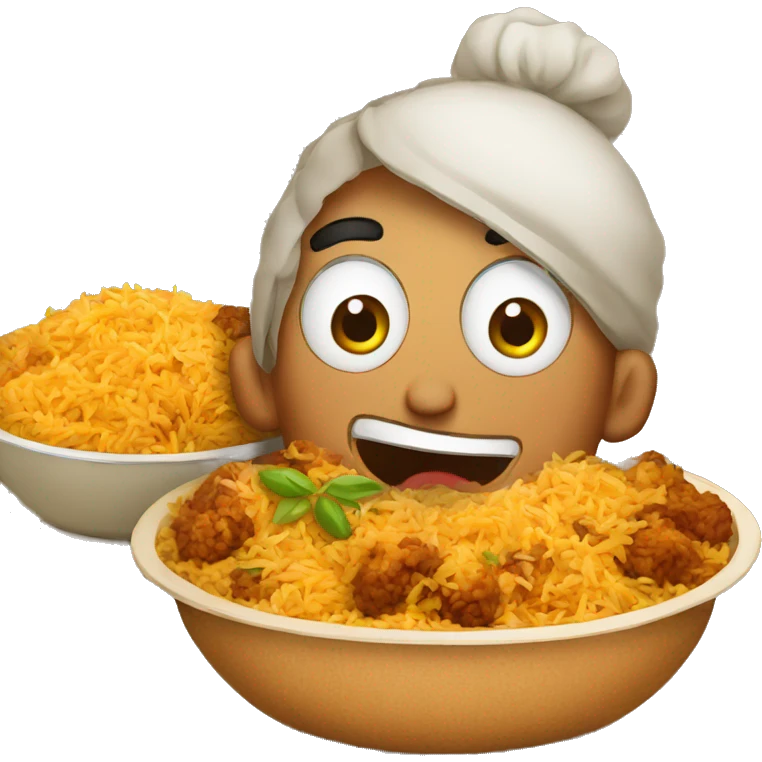 biryani cartoon emoji