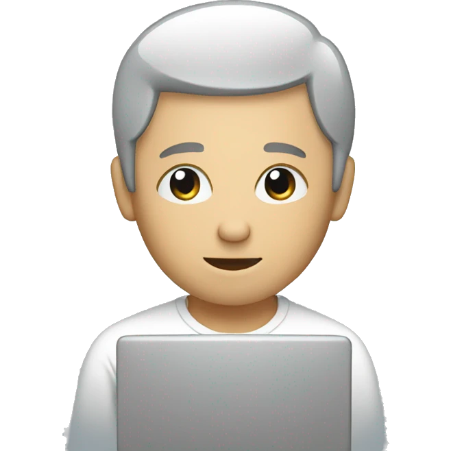 person working on computer emoji