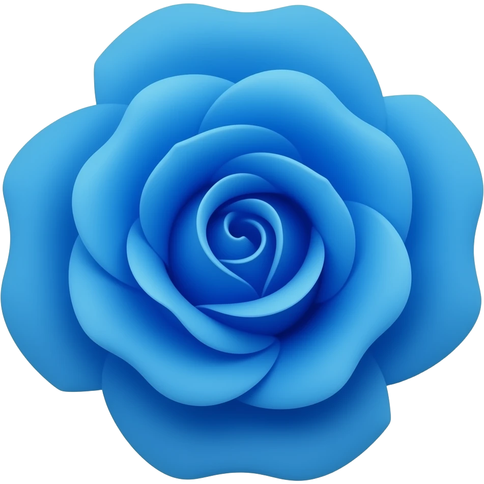 Blue rose emoji