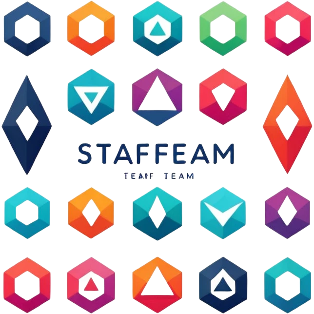 Staff team logo with name no faces emoji