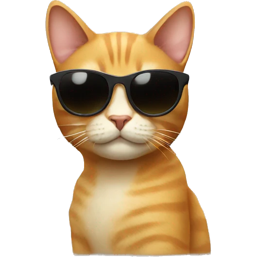 Cat with sunglasses emoji