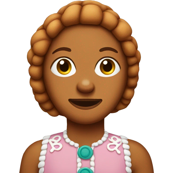 gingerbread woman emoji