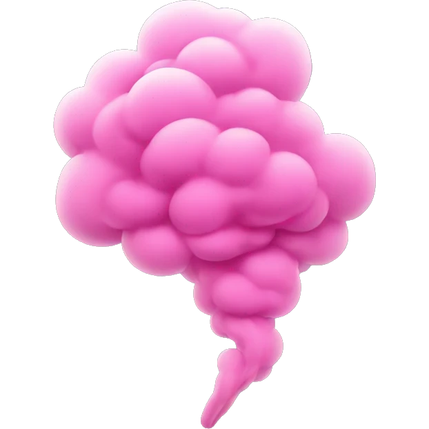 Pink smoke emoji