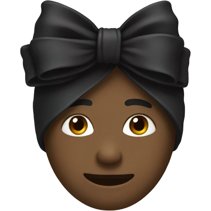 Black bow emoji