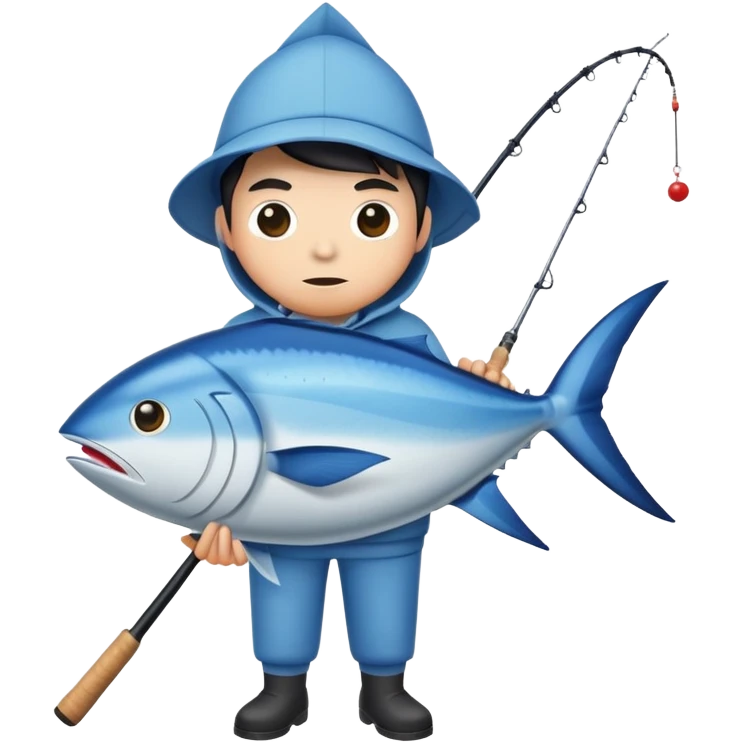 Tuna as a person emoji