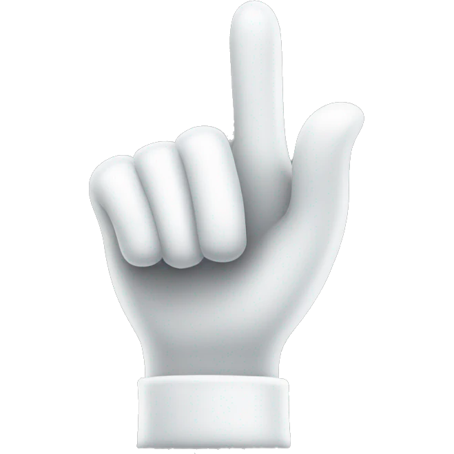 white glove hand pointing right emoji