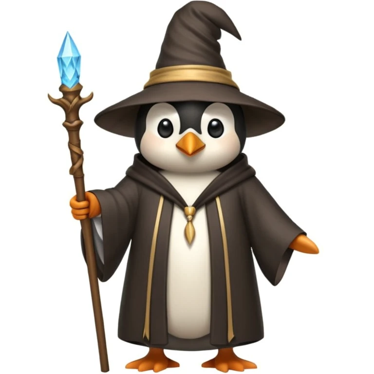 Penguin Wizard emoji