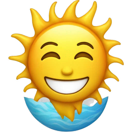 Un sol feliz  emoji