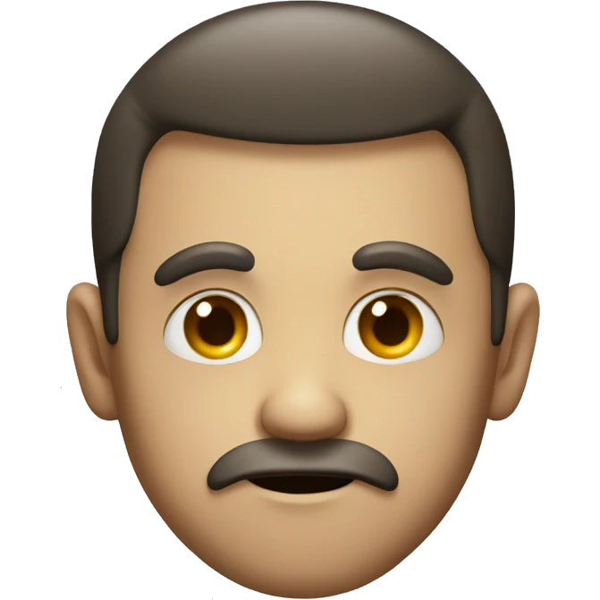 A suspicious face emoji