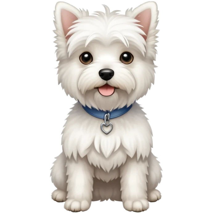 White terrier full body photo emoji