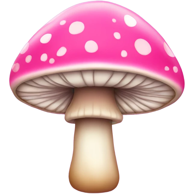 Pink mushroom with glitter  emoji