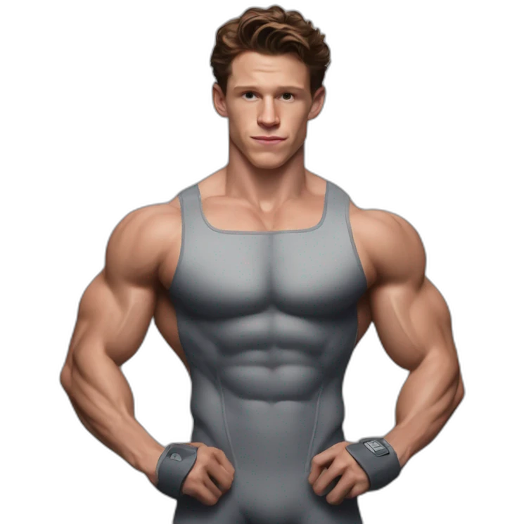 Tom Holland bodybuilder suits emoji